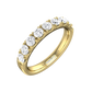 Round Brilliant Cut Mirco Claw Set Wedding Band  Gardiner Brothers 18ct Yellow Gold 0.50cts 
