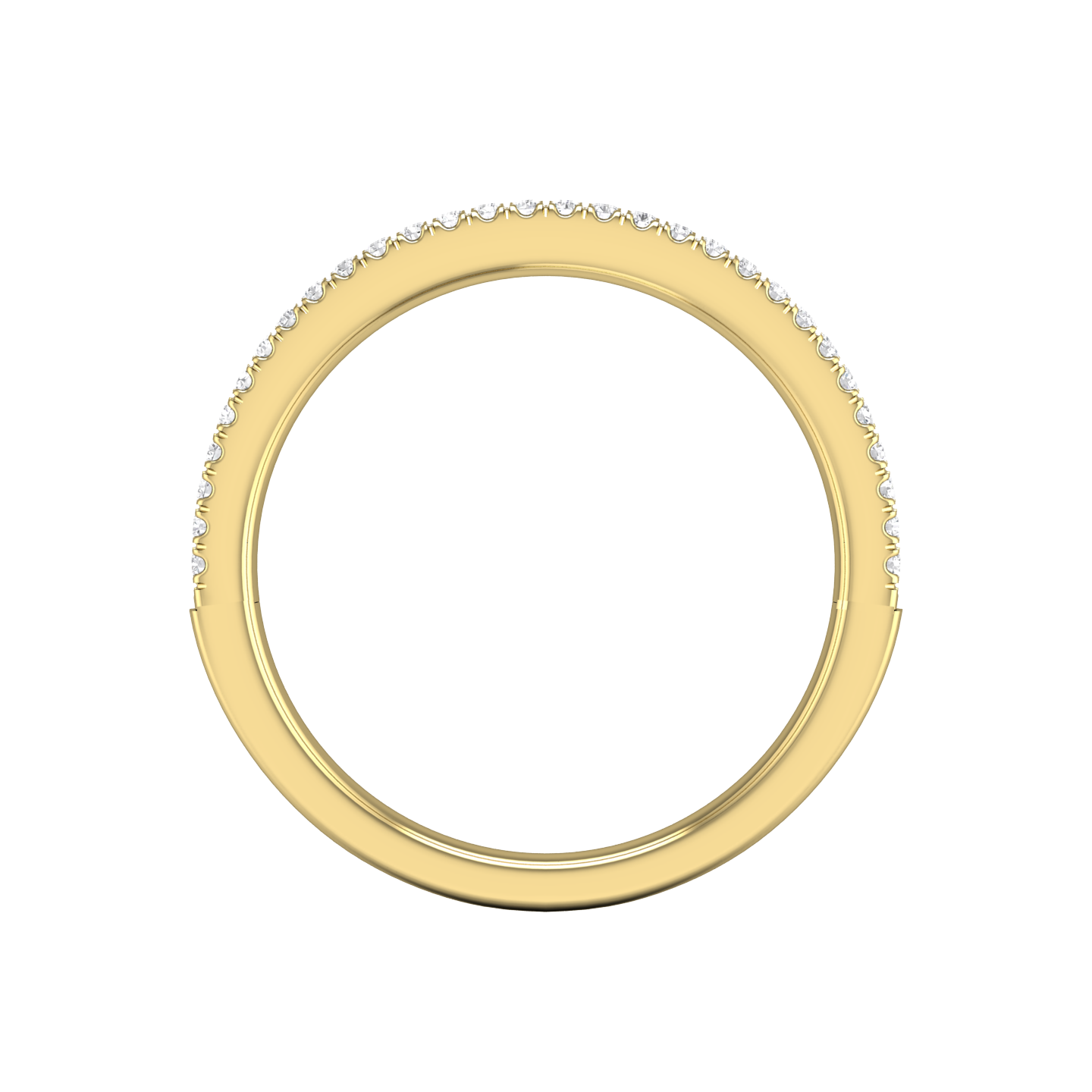 Double Row Round Brilliant Cut Diamond Wedding Band gardiner-brothers