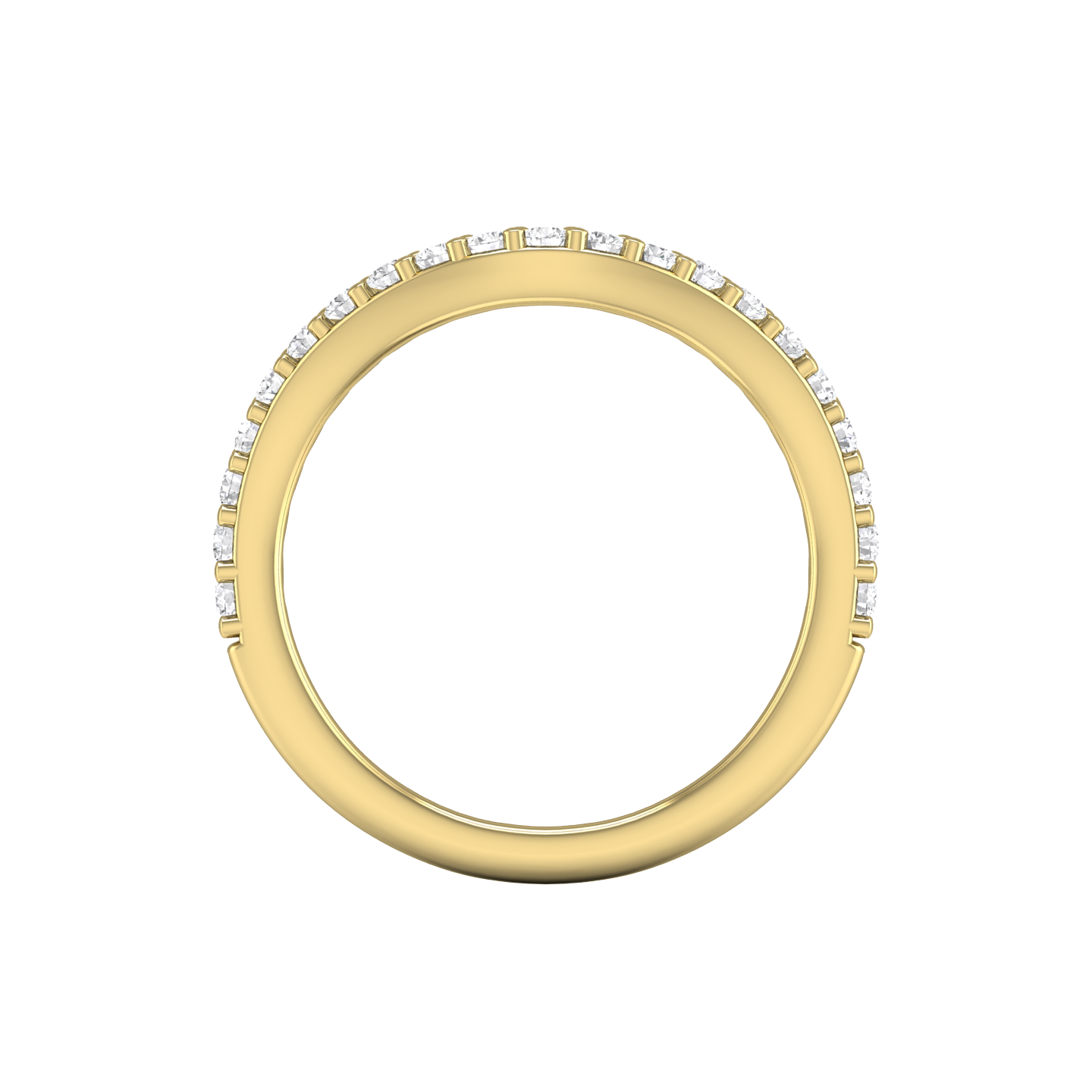 Curved Diamond Set Wedding Band Gardiner Brothers