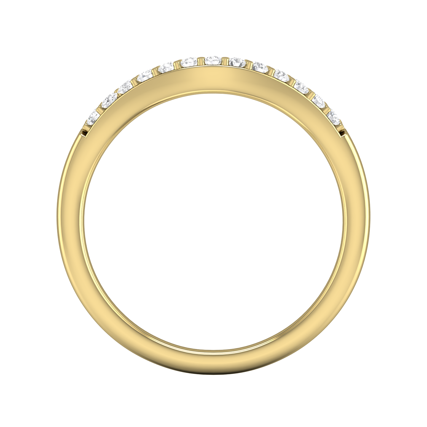 Double Row Curved Shaped Wedding Band Gardiner Brothers