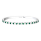 Eclipse Collection Emerald and Diamond Bangle  Gardiner Brothers   