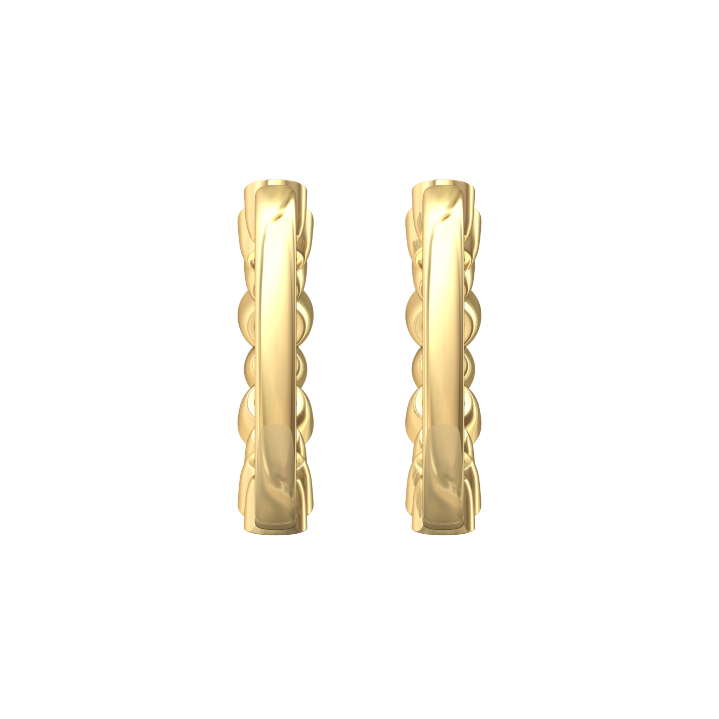 Eclipse Collection Ruby and Diamond Hoop Earrings Gardiner Brothers