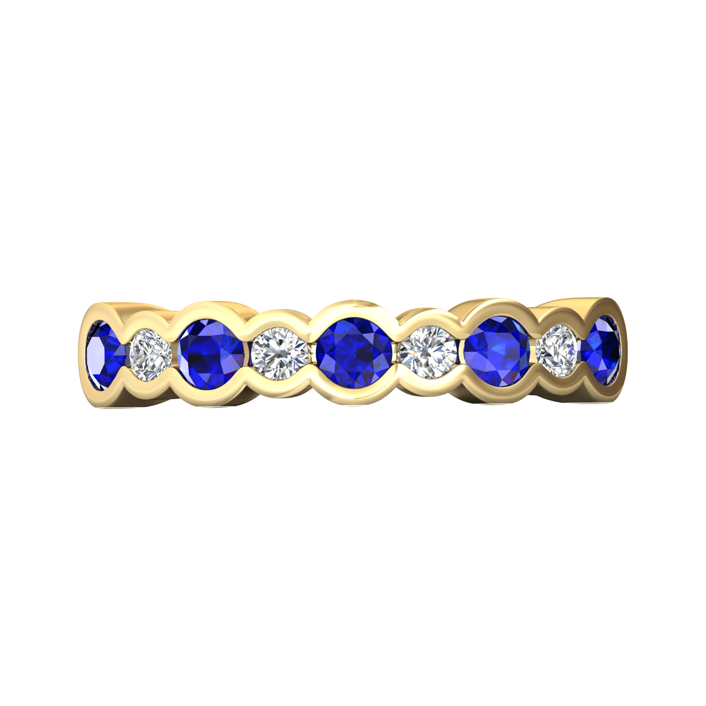 Eclipse Collection Sapphire and Diamond Ring  Gardiner Brothers   
