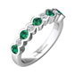 Eclipse Collection Emerald and Diamond Ring  Gardiner Brothers   