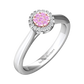 Diamond Cluster Style Ring Set With Pink Diamonds  Gardiner Brothers   
