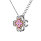 Rosa Pink Diamond, Flower Style Pendant  Gardiner Brothers   