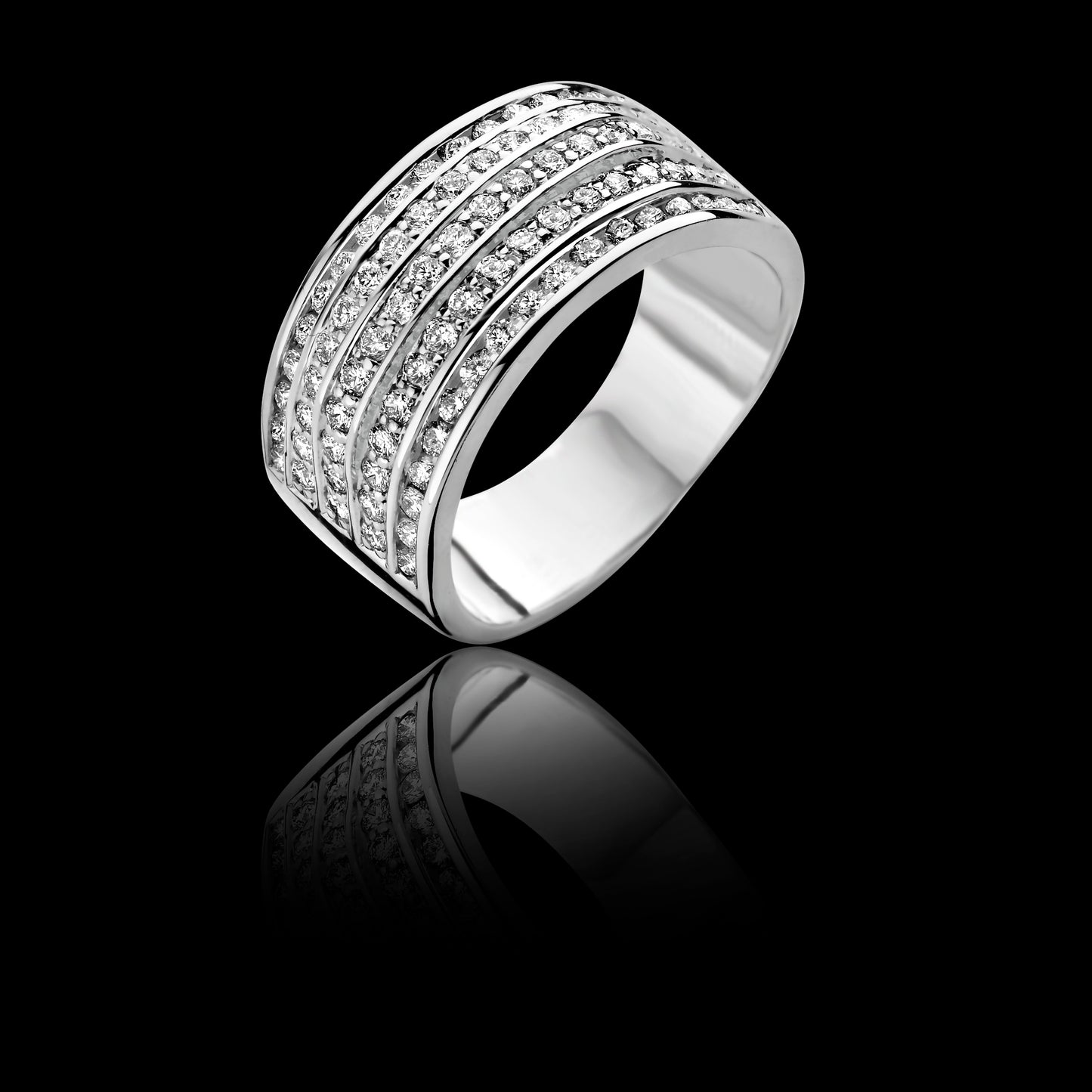 BelleChique Range Diamond Set Dress Ring Gardiner Brothers