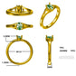 Yellow Gold Emerald Ring  Gardiner Brothers   