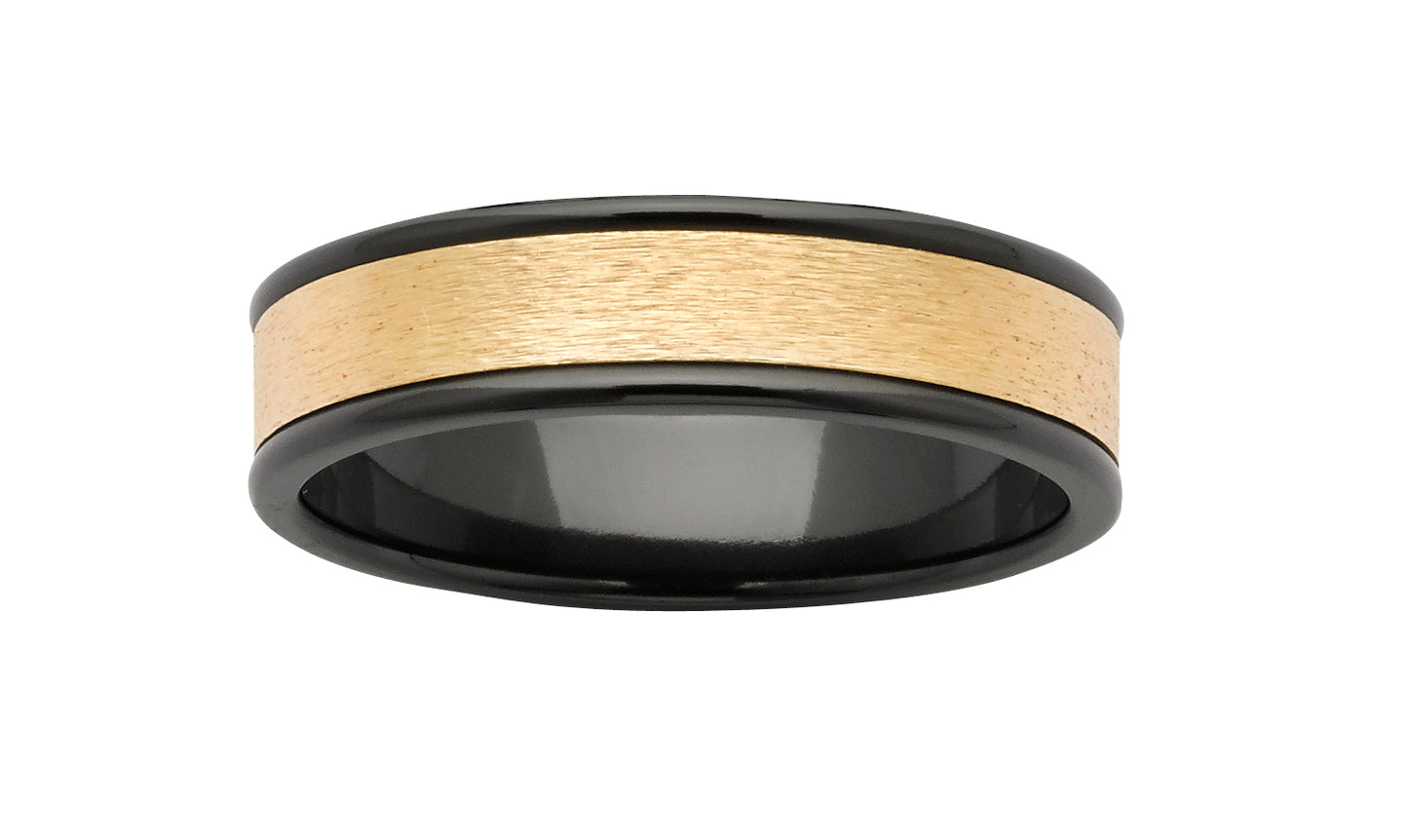 Zircon Ring with metal Central Section gardiner-brothers