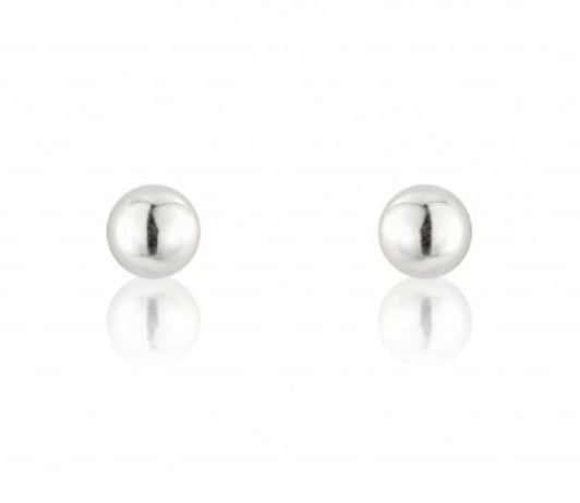 White Gold Ball Earring Gardiner Brothers