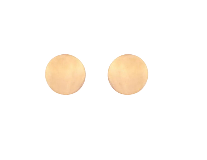 Rose Gold Round Stud Earrings Gardiner Brothers