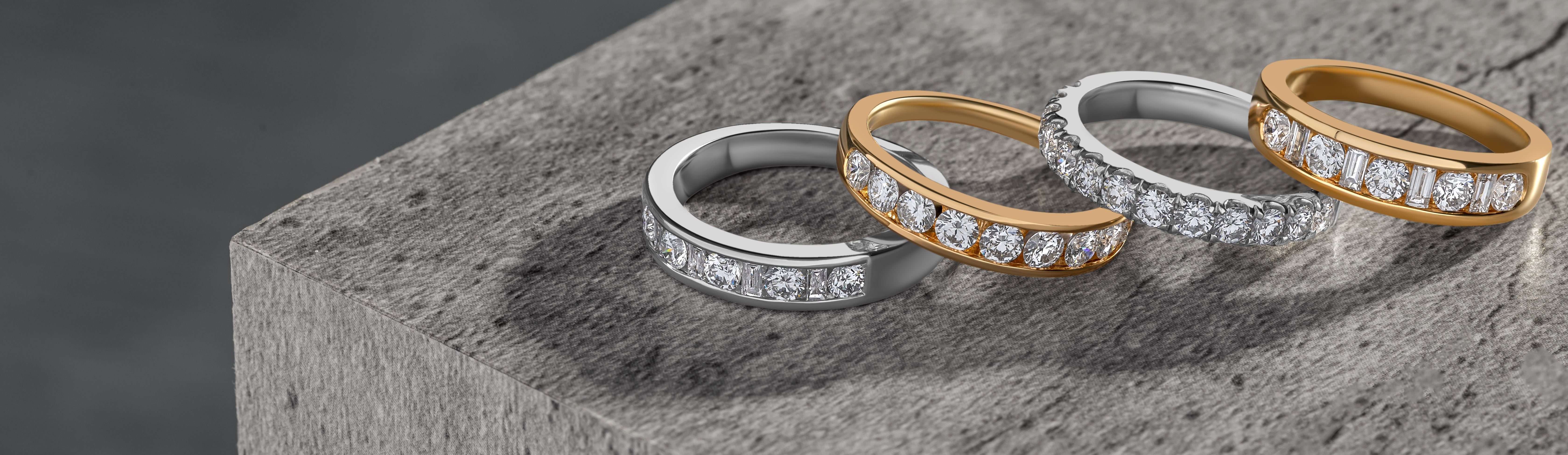 Marriage Rings Collection Diamond Set Wedding Rings – Gardiner Brothers