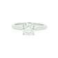 Platinum Aurora Cut Diamond Solitaire Ring - 1.04cts