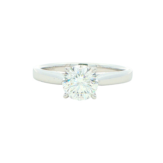 Platinum Aurora Cut Diamond Solitaire Ring - 1.04cts Gardiner Brothers