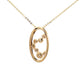 Yellow Gold and Round Brilliant Cut Diamond Bubble Style Pendant  Gardiner Brothers   