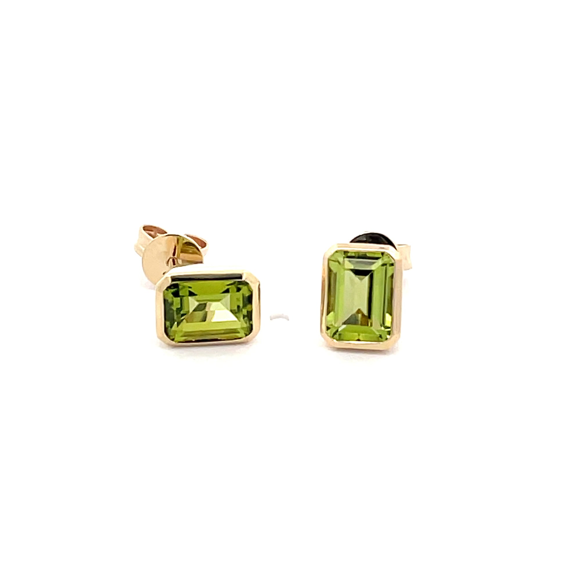 Yellow Gold and Peridot Earrings  Gardiner Brothers   