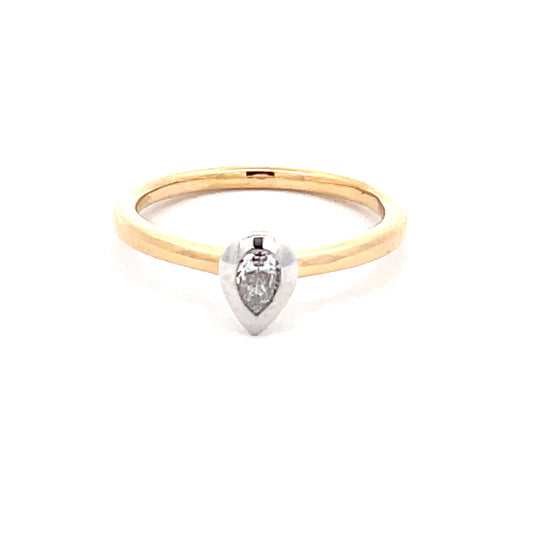 Pear Shaped Diamond Solitaire Ring  Gardiner Brothers   