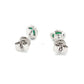 Emerald and Diamond Halo Style Earrings  Gardiner Brothers   