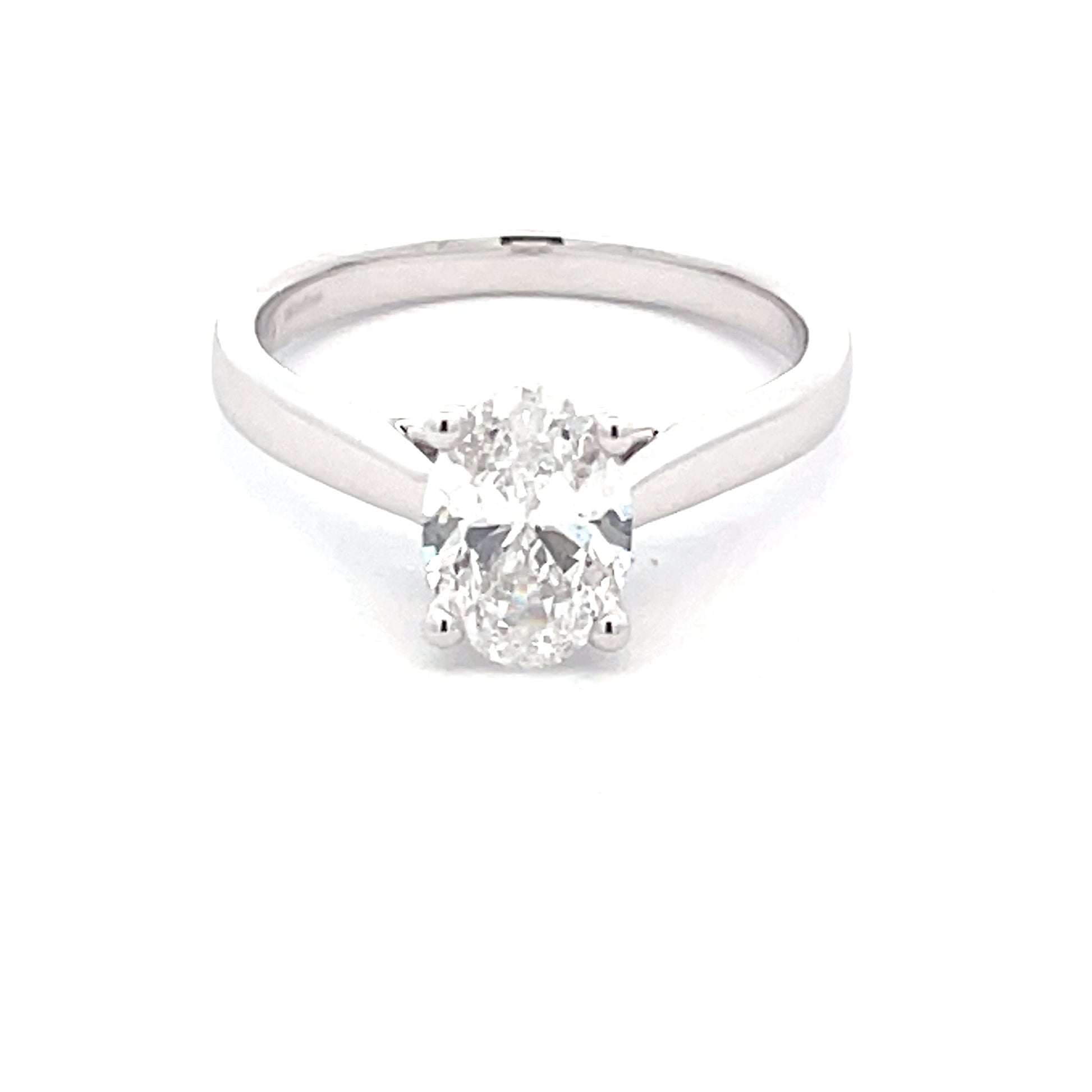 LAB GROWN OVAL SHAPED DIAMOND SOLITAIRE RING - 1.23CTS  Gardiner Brothers   