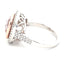 Morganite and Diamond halo Cluster Style Ring  Gardiner Brothers   