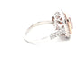 Morganite and Diamond halo Cluster Style Ring  Gardiner Brothers   