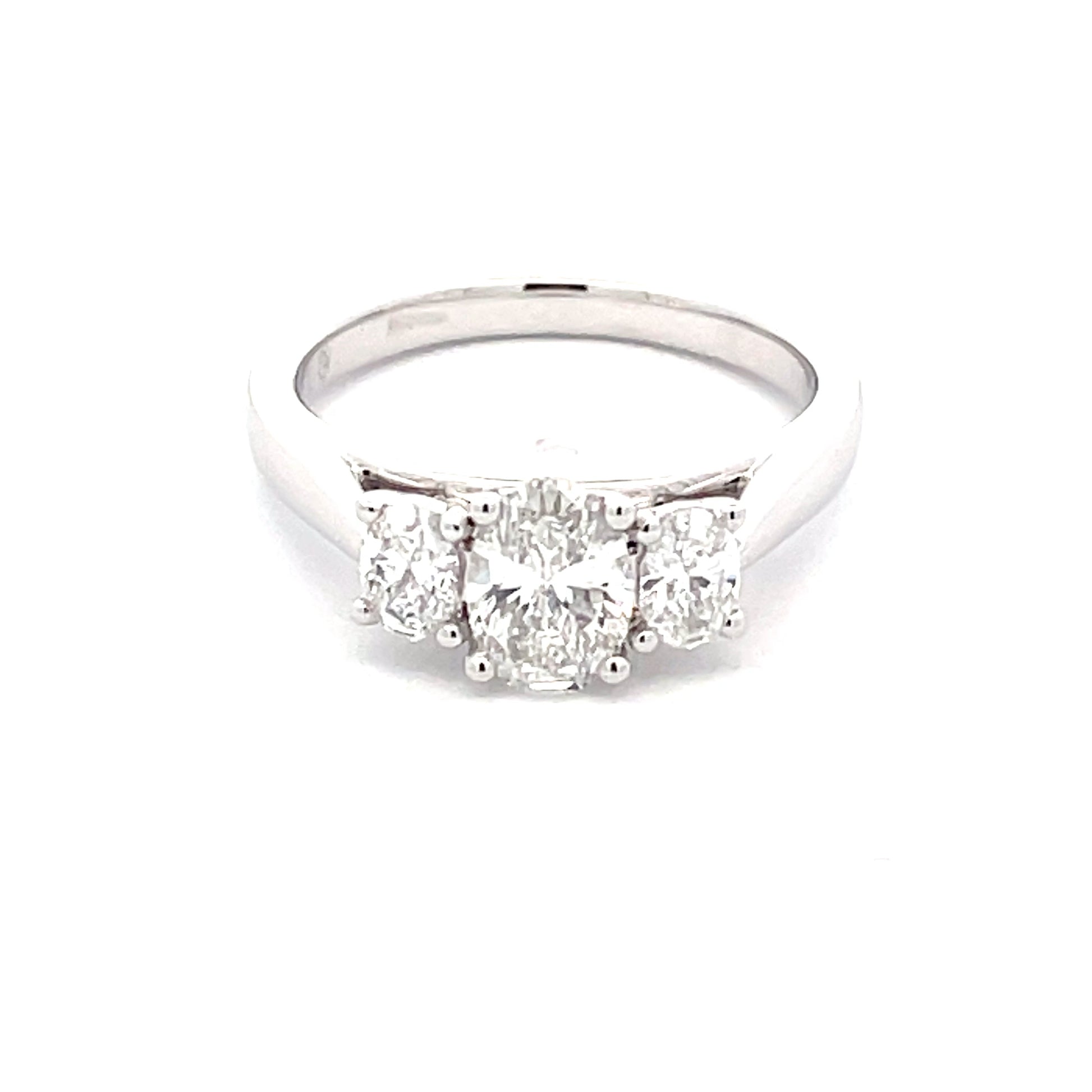 Lab Grown Oval Shaped Diamond 3 Stone Ring - 1.13cts  Gardiner Brothers   