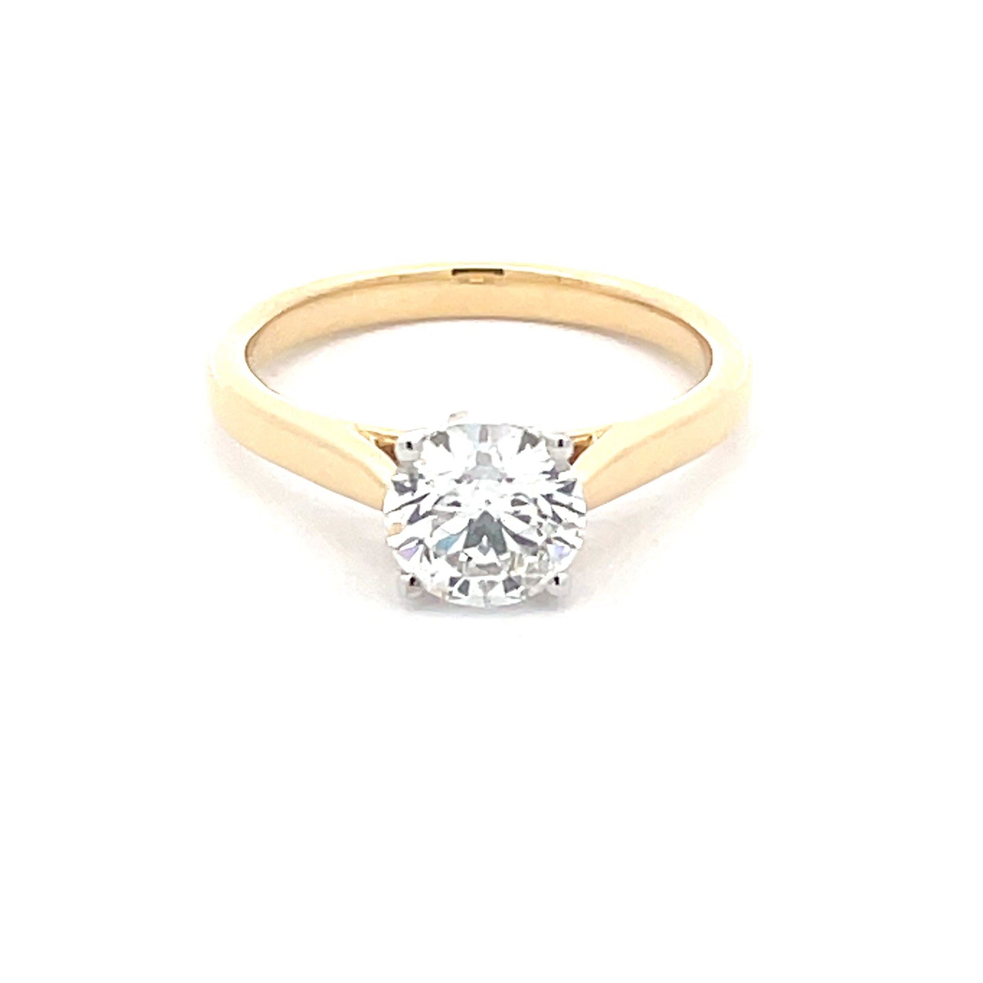 ROUND BRILLIANT CUT DIAMOND SOLITAIRE RING - 1.21CTS  Gardiner Brothers   