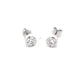 Round Brilliant Cut Diamond Rub-over Style Solitaire Earrings - 0.60cts  Gardiner Brothers   