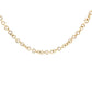 9ct yellow Gold Solid Round Link Necklet  Gardiner Brothers   