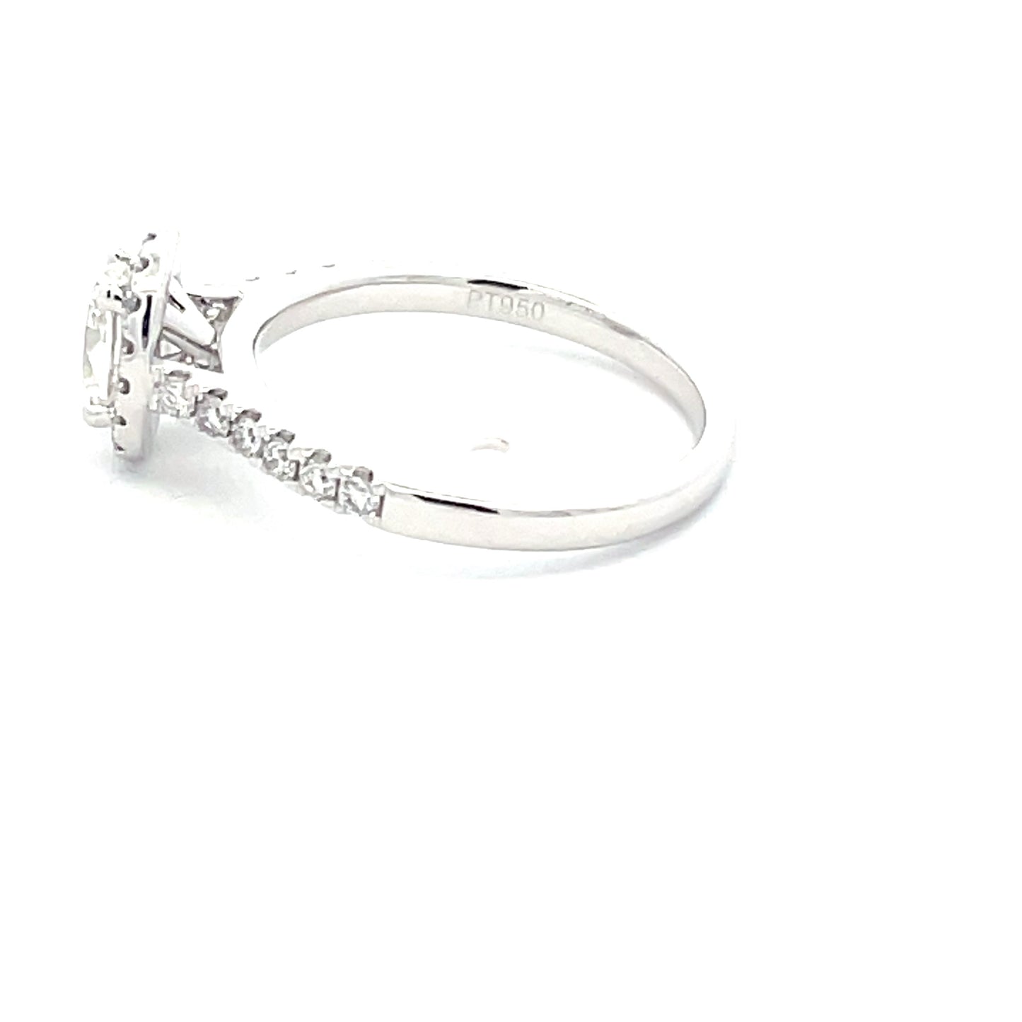 Oval Shaped diamond halo style ring - 0.86cts  Gardiner Brothers   