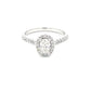 Oval Shaped diamond halo style ring - 0.86cts  Gardiner Brothers   