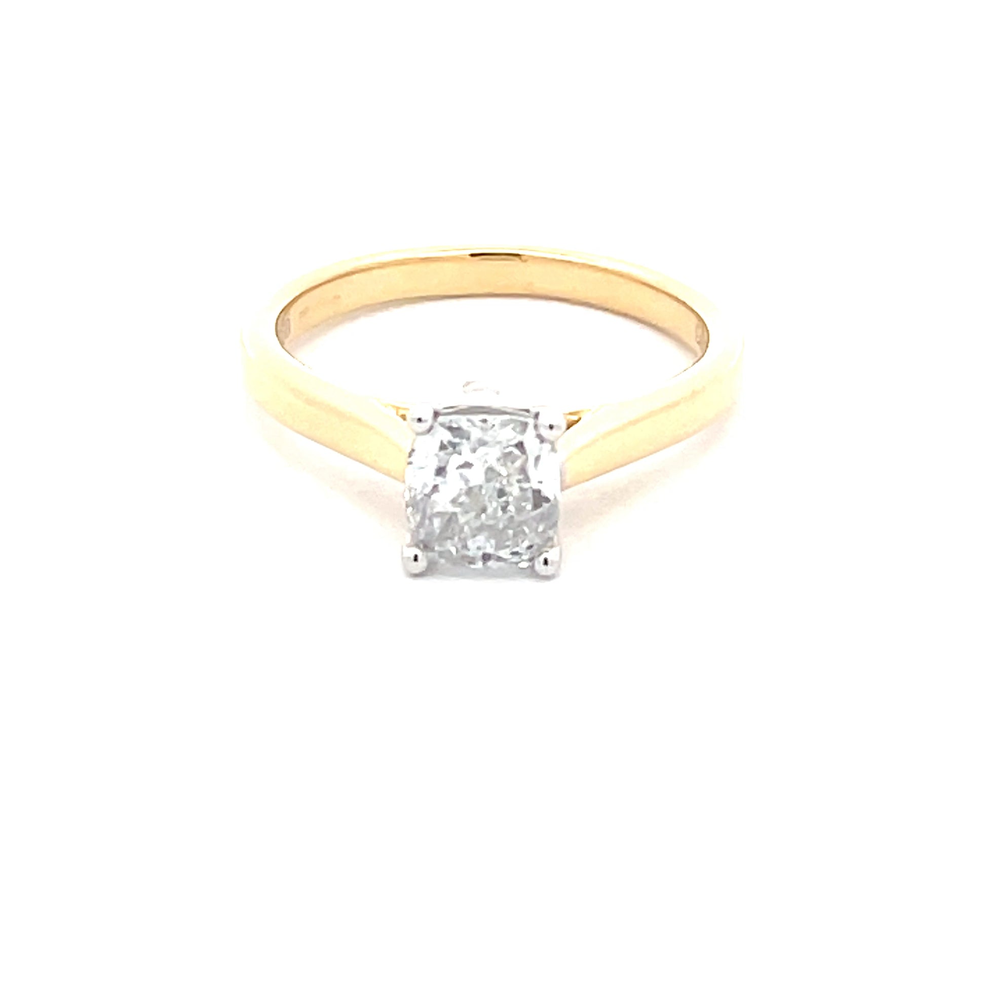 Cushion Shaped Diamond Solitaire Ring - 1.00cts  Gardiner Brothers   