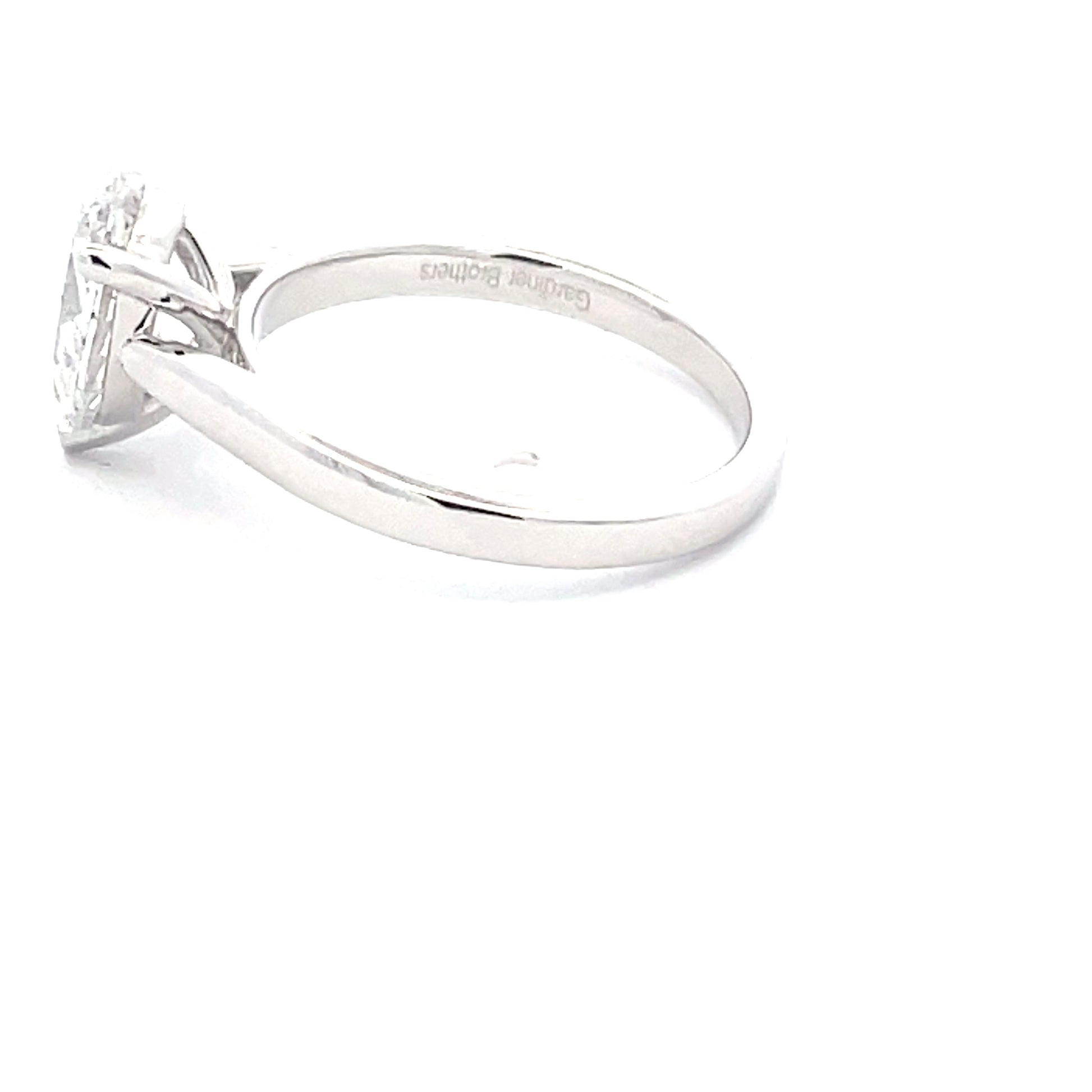 Pear Shaped Diamond Solitaire Ring - 1.51cts  Gardiner Brothers   