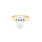 Lab Grown Pear Shaped Diamond Solitaire Ring - 2.60cts  Gardiner Brothers   