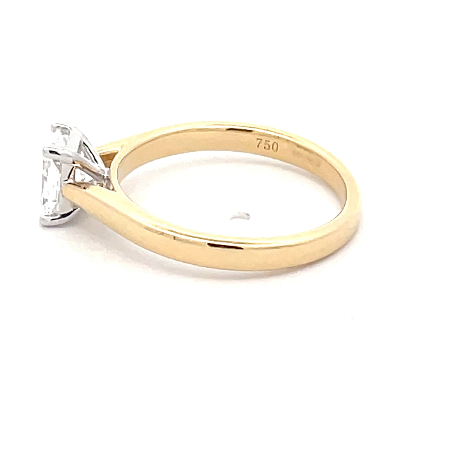 Radiant Cut Diamond Solitaire Ring - 0.71ct  Gardiner Brothers   