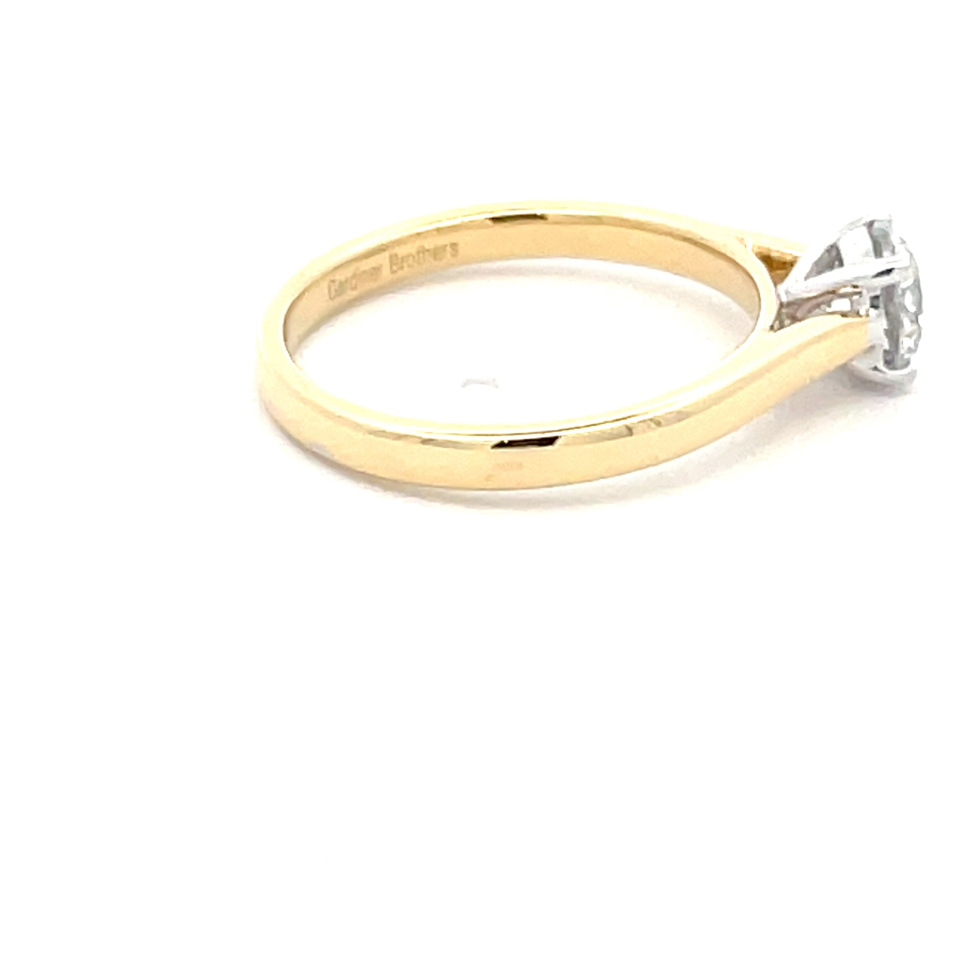 Round Brilliant Cut Diamond Solitaire Ring - 0.70cts Gardiner Brothers