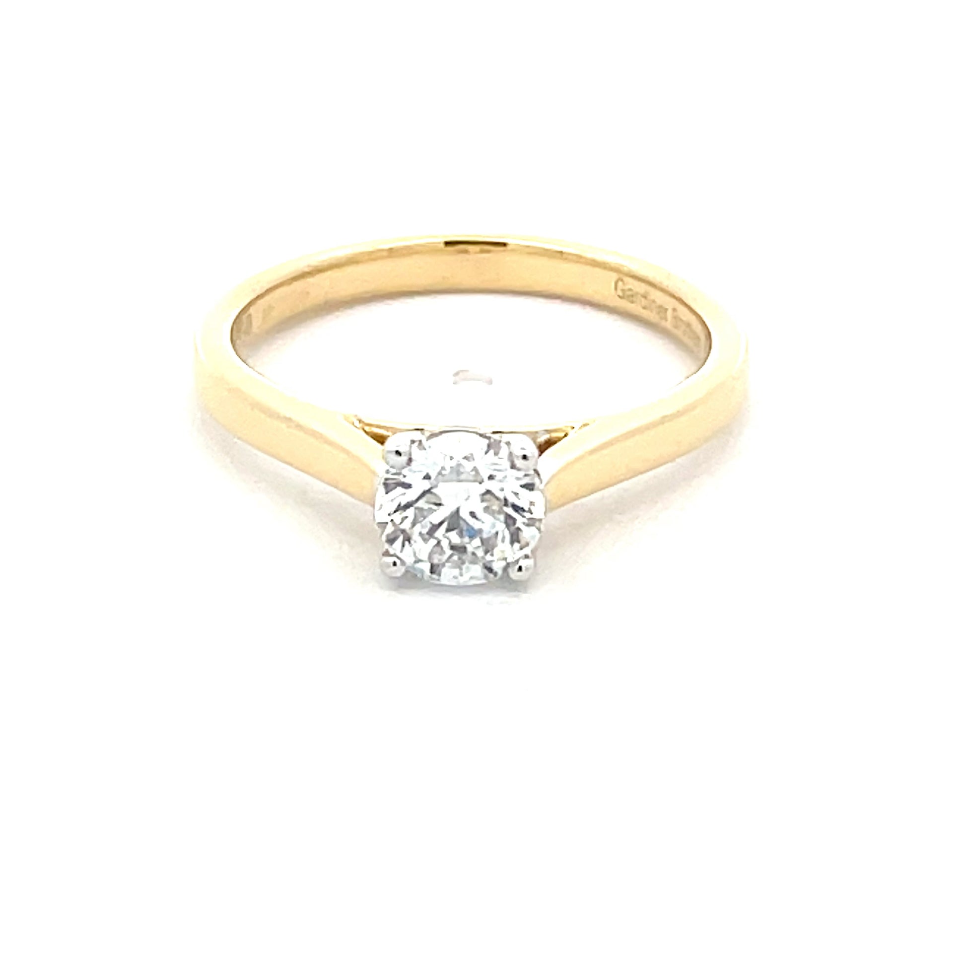 Round Brilliant Cut Diamond Solitaire Ring - 0.70cts Gardiner Brothers