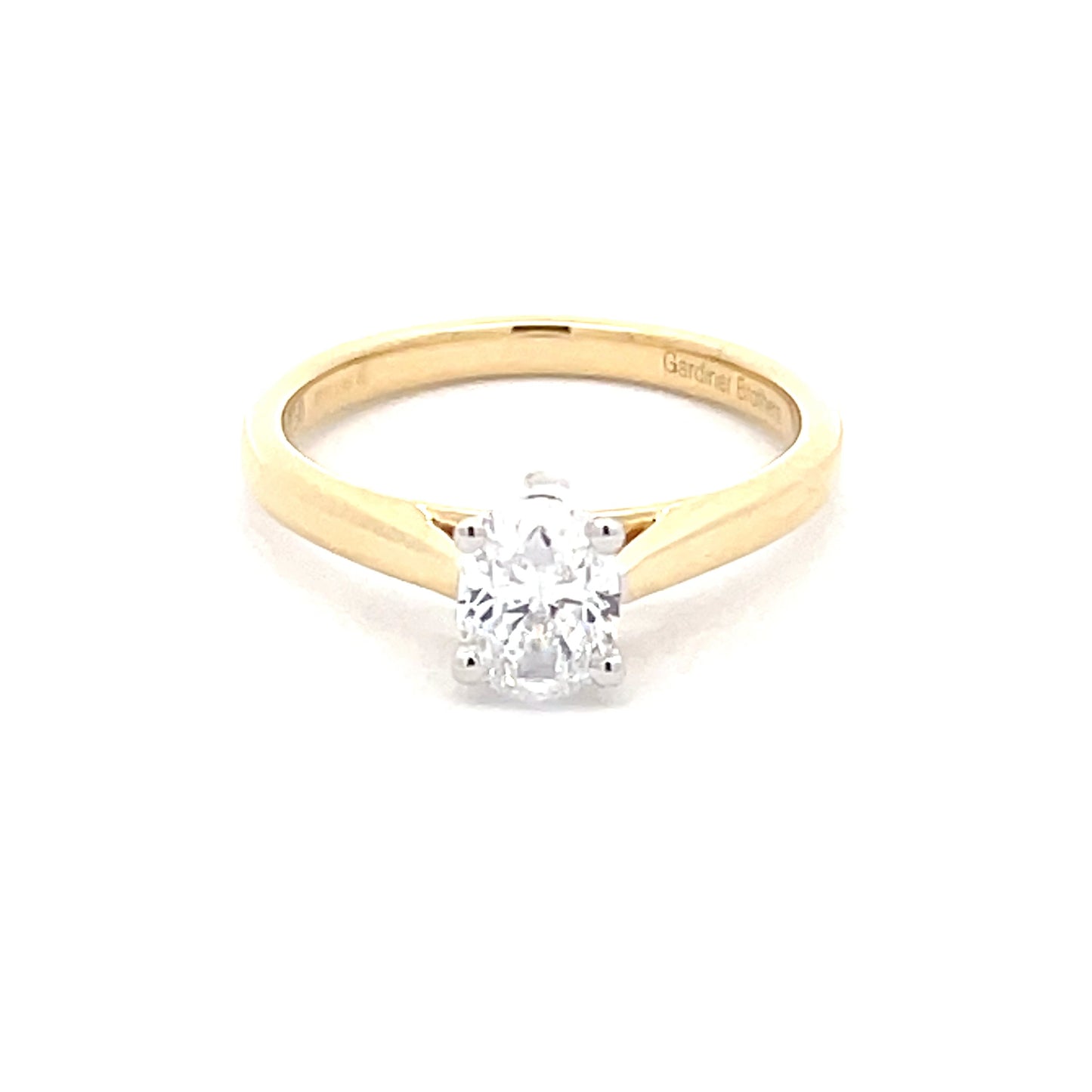 Oval Shaped Diamond Solitaire Ring - 0.70cts  Gardiner Brothers   