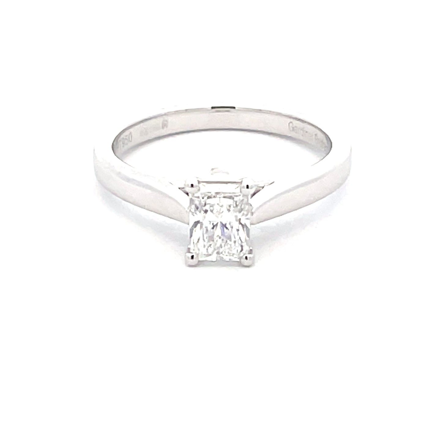 Radiant Cut Diamond Solitaire Ring - 0.70cts  Gardiner Brothers   