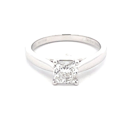 Cushion Shaped Diamond Solitaire Ring - 1.01cts  Gardiner Brothers   