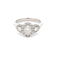 Oval and Pear Shaped Diamond Halo Cluster Style ring - 0.97cts  Gardiner Brothers   