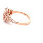 Morganite and Diamond Fancy style cluster ring  Gardiner Brothers   