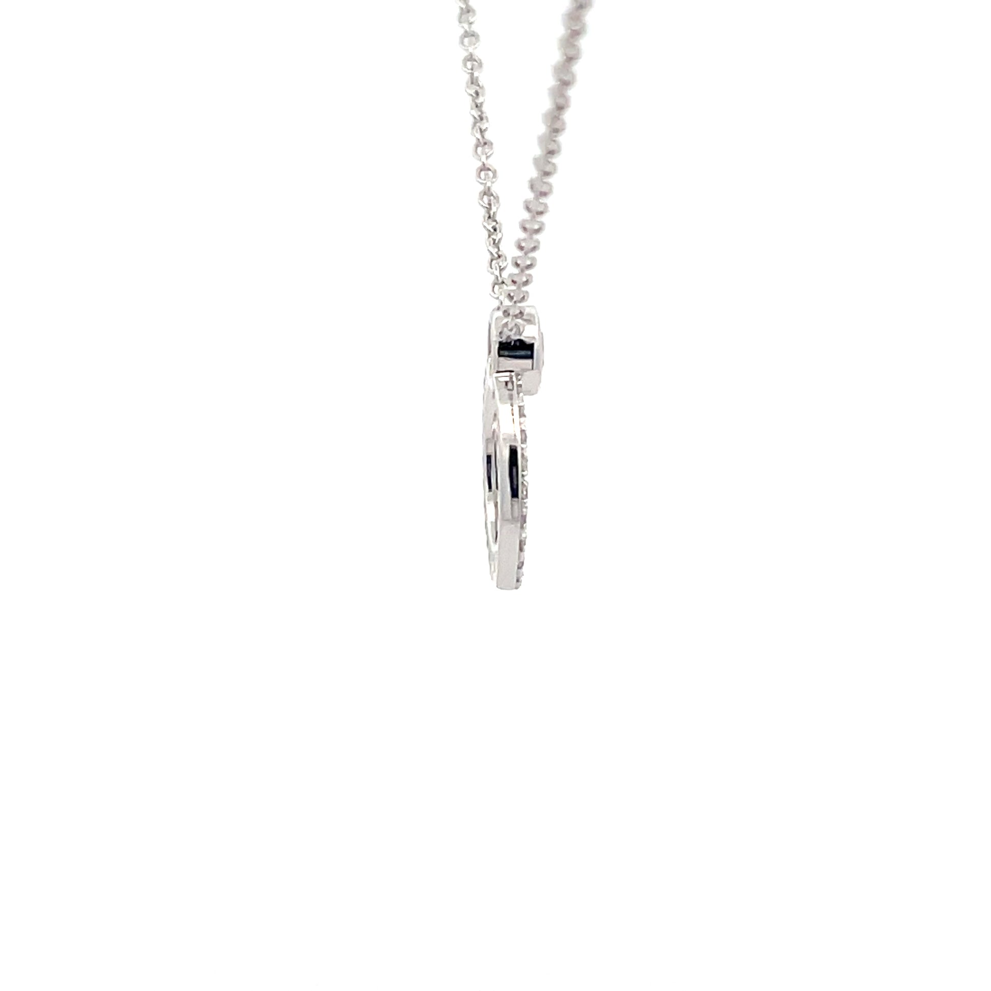 Round Brilliant Cut Diamond Circle Pendant  Gardiner Brothers   