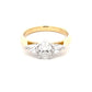 Oval And Pear Shaped Diamond 3 Stone Ring - 1.00cts  Gardiner Brothers   