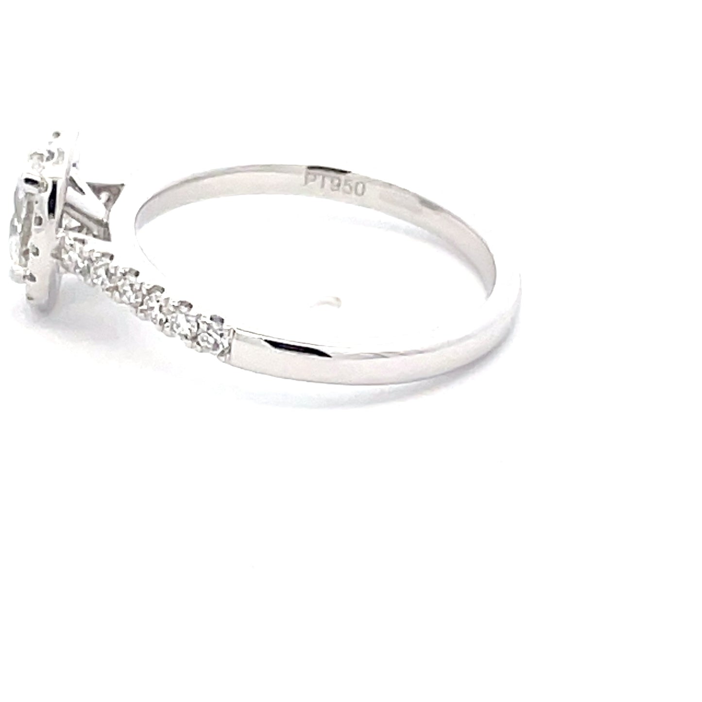 Oval Shaped Diamond Halo Style Ring - 0.78cts  Gardiner Brothers   