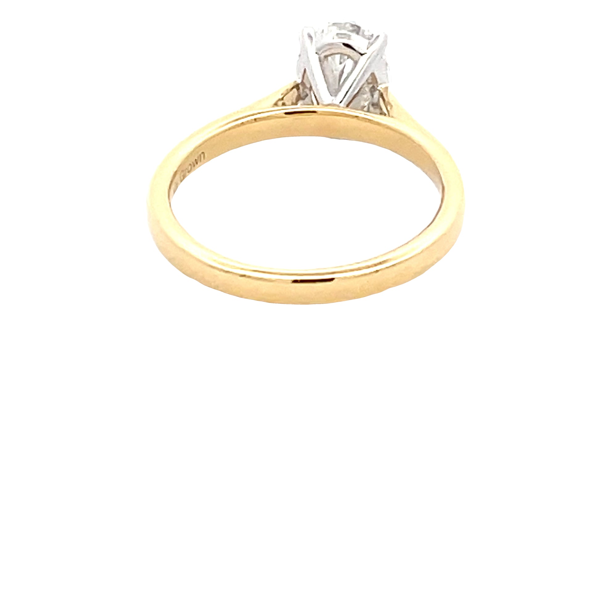 Lab Grown Oval Shaped Diamond Solitaire Ring - 1.57cts Gardiner Brothers