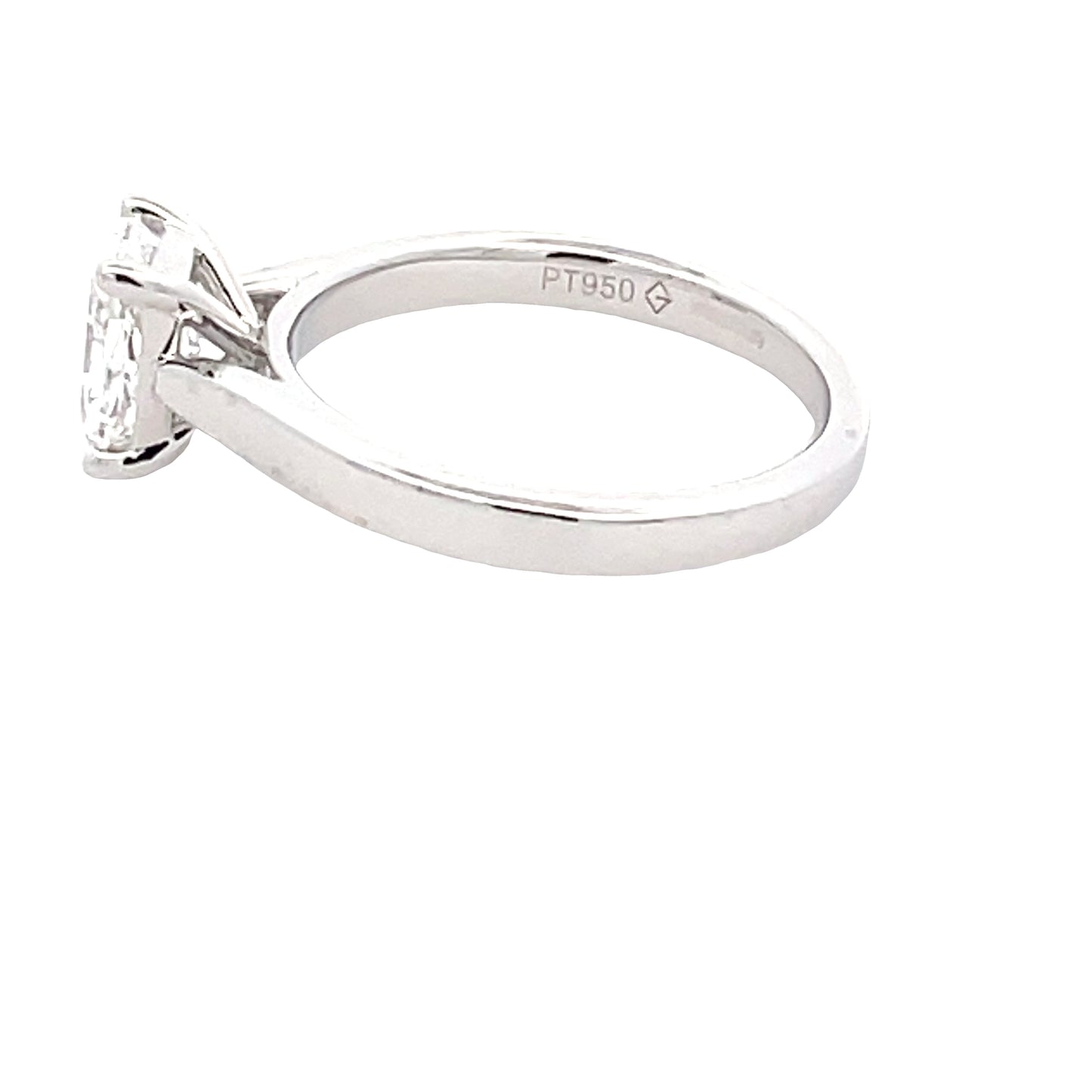 Lab Grown Radiant Cut Diamond Solitaire Ring - 1.01cts  Gardiner Brothers   