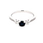 Sapphire and diamond 3 stone ring with diamond set shoulders  Gardiner Brothers   