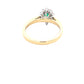 Emerald and round brilliant cut diamond cluster ring  Gardiner Brothers   