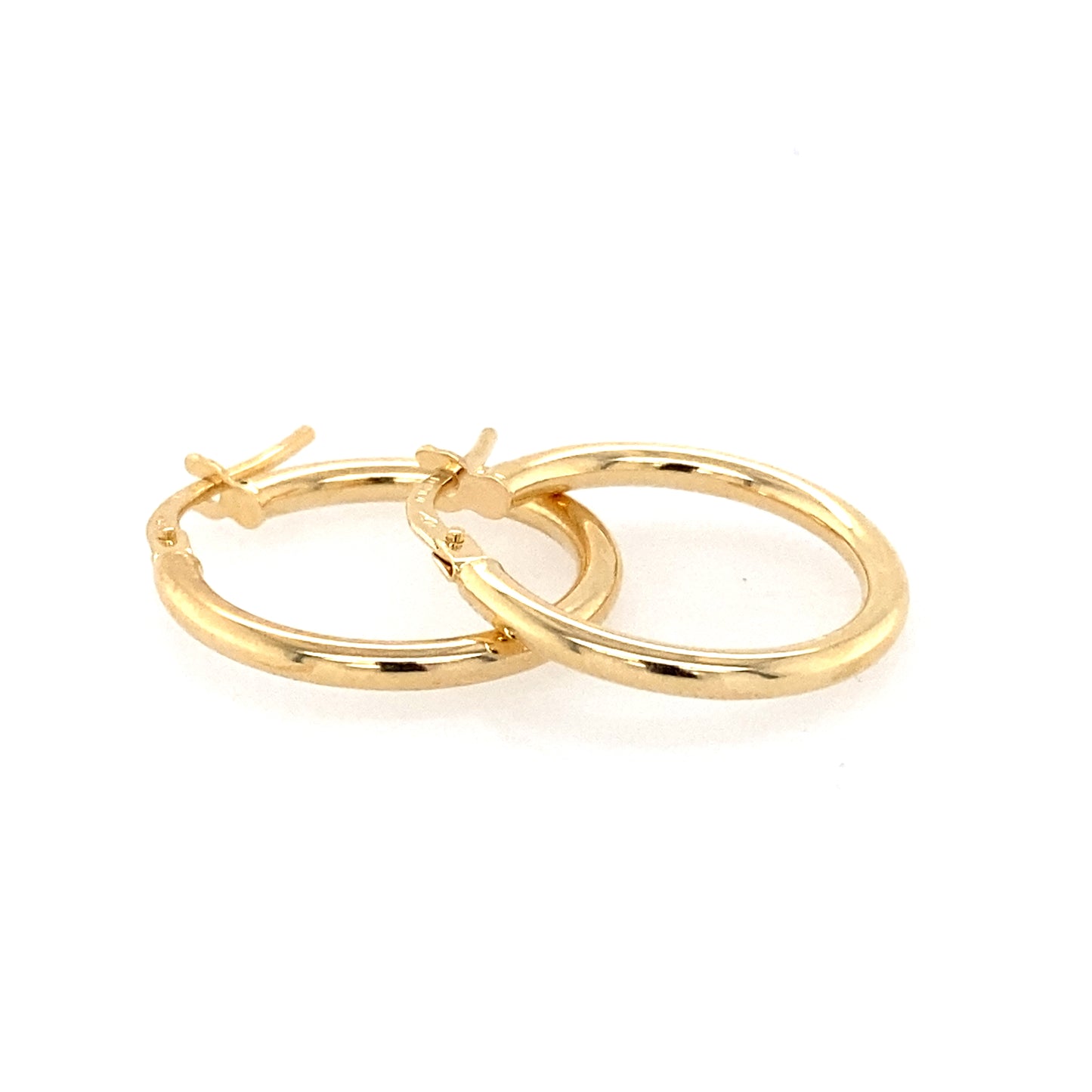 Yellow Gold Creole Hoop Earrings  Gardiner Brothers   